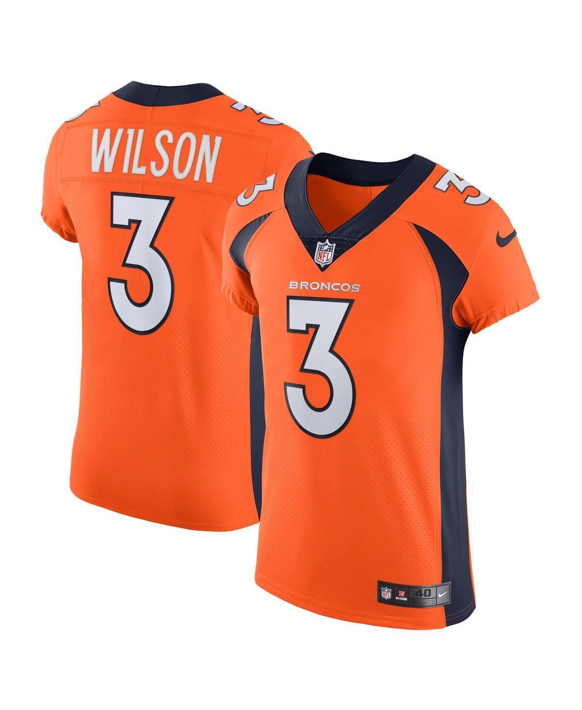 Mens Nike Russell Wilson Orange Denver Broncos Vapor Elite Jersey - Orange Product Image