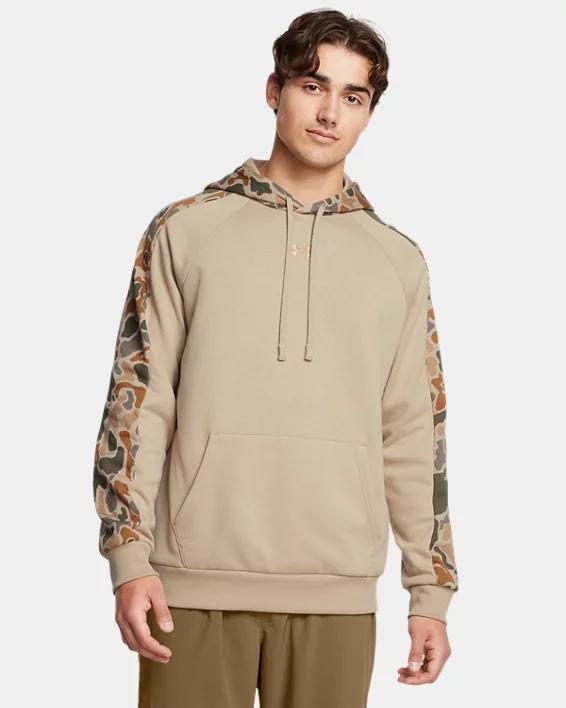 Men's UA Rival Fleece Camo Blocked Hoodie Product Image