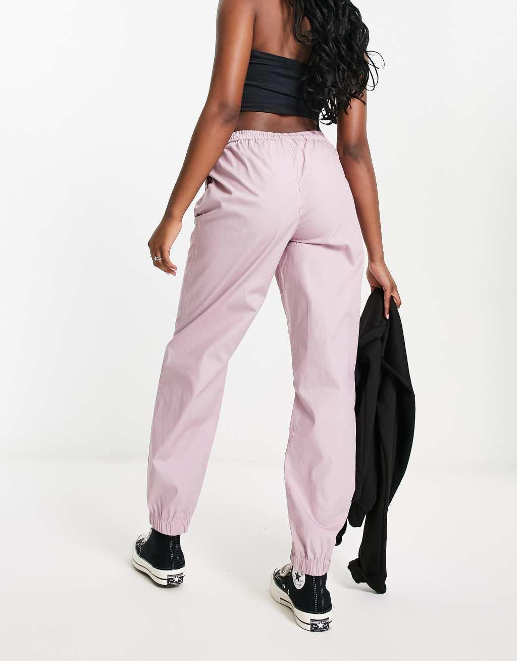 JDY cuffed parachute pants in lilac Product Image