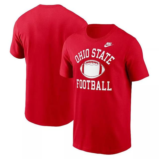 Mens Nike Scarlet Ohio State Buckeyes Legacy Football Icon T-Shirt Product Image