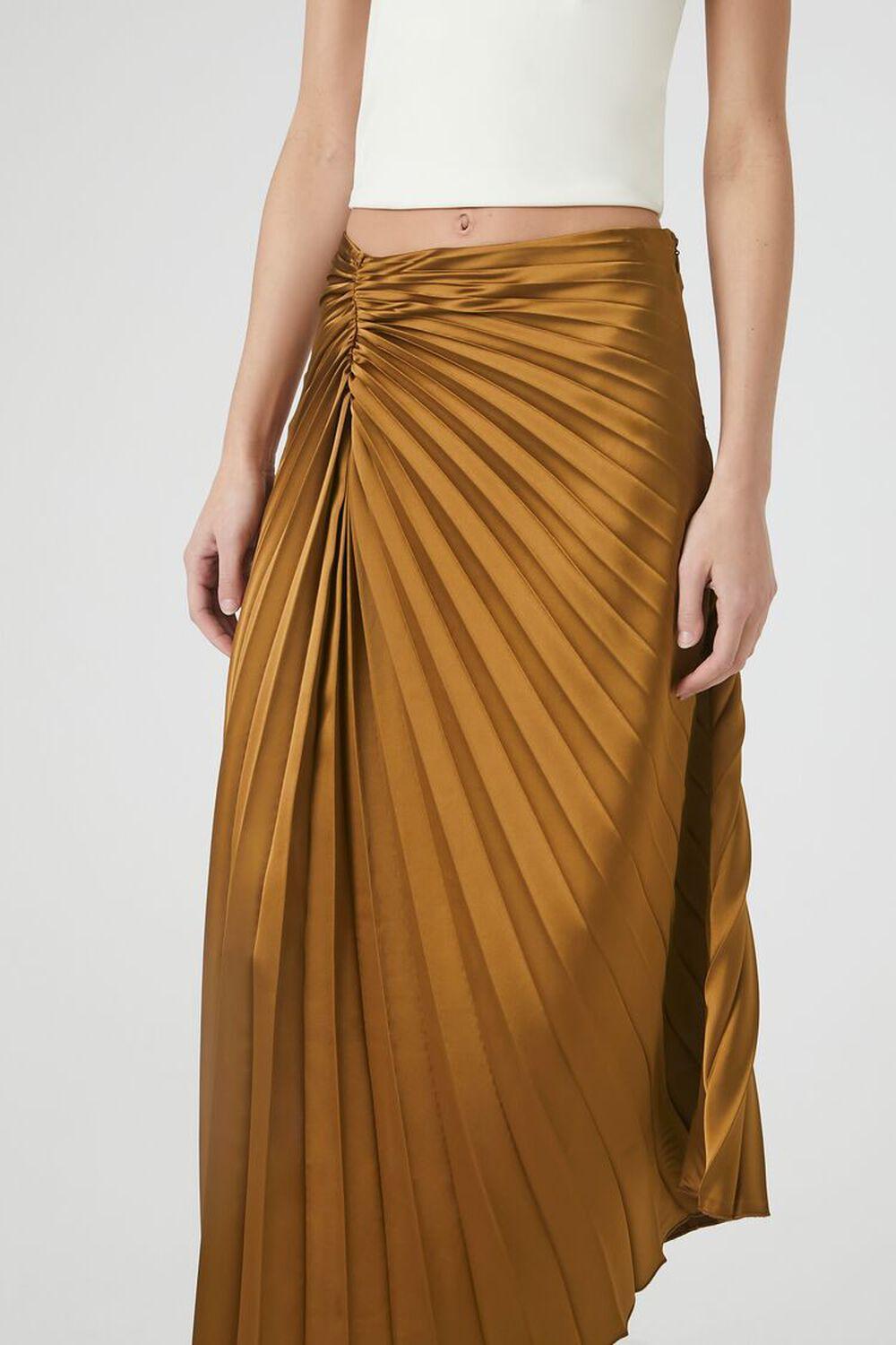 Pleated Satin Maxi Skirt | Forever 21 Product Image