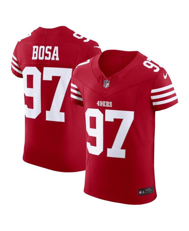 Mens Nike Nick Bosa Scarlet San Francisco 49ers Vapor F.U.S.E. Elite Jersey Product Image