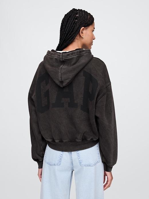 Vintage Soft Cropped Hoodie Product Image