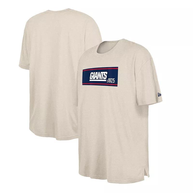 Mens New Era Cream New York Giants Third Down Big & Tall Historic T-Shirt Product Image