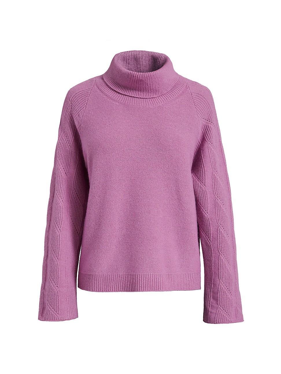 Womens Mohair-Blend Turtleneck Sweater Product Image