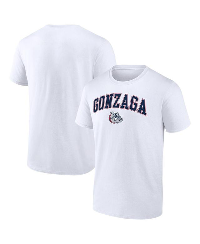 Mens Fanatics White Gonzaga Bulldogs Campus T-shirt Product Image