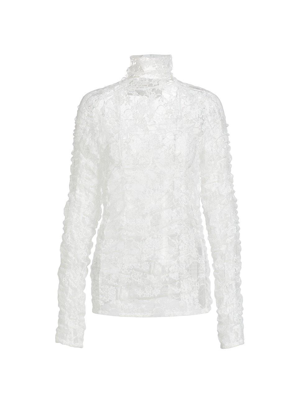 Womens St. Dorothy Lace Turtleneck Top Product Image