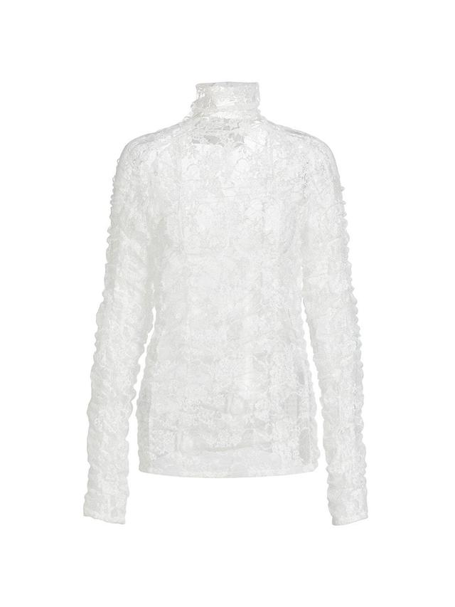 Womens St. Dorothy Lace Turtleneck Top Product Image