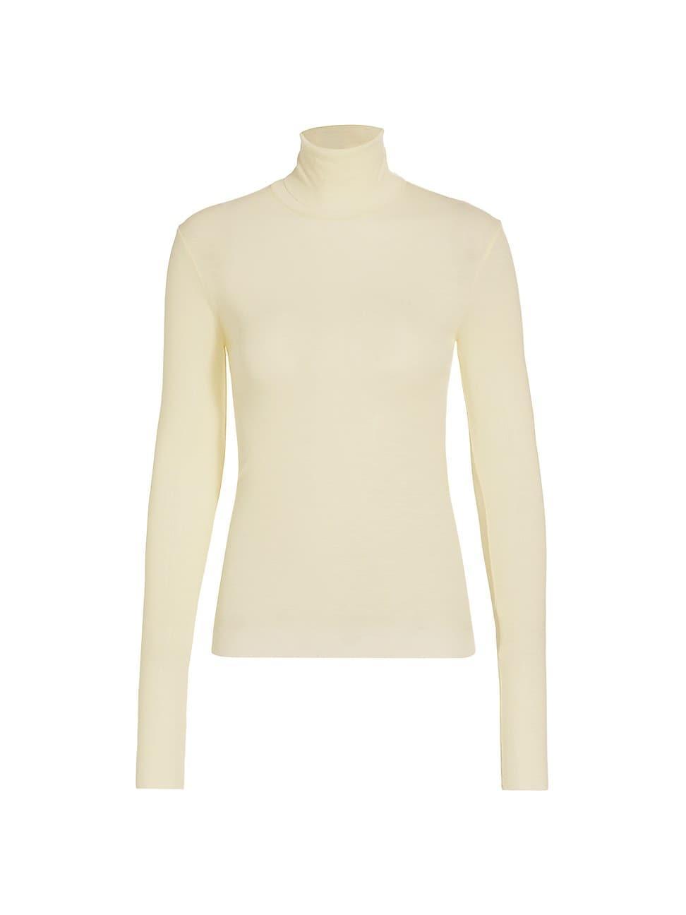 Womens Merino Wool Turtleneck Top Product Image