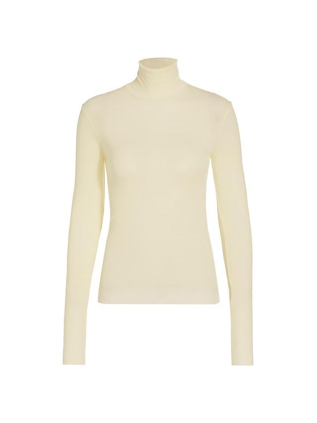 Womens Merino Wool Turtleneck Top Product Image