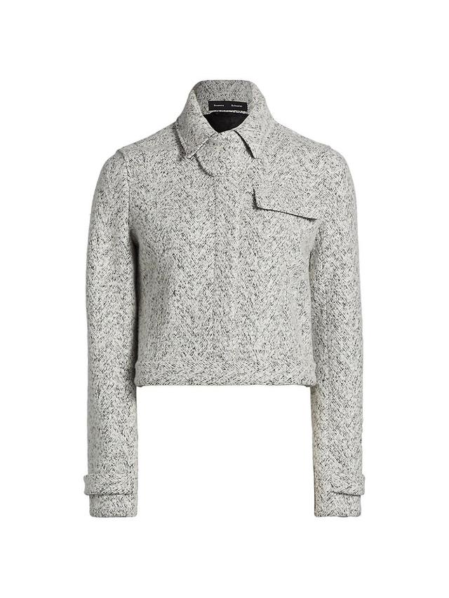 Womens Rivers Cotton-Wool Jacquard Jacket Product Image