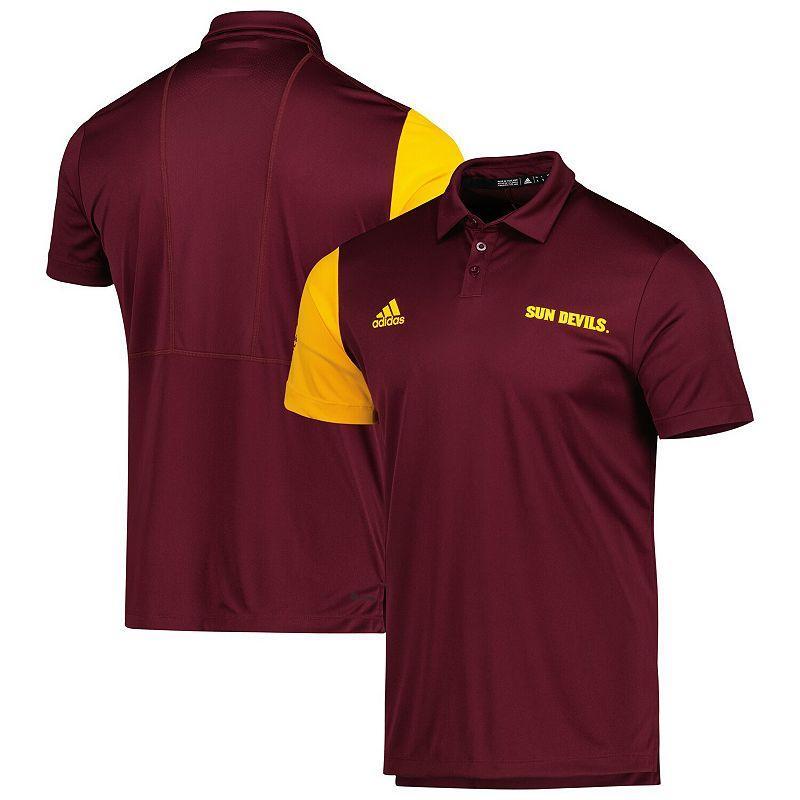 Mens adidas Maroon Arizona State Sun Devils AEROREADY Polo Product Image