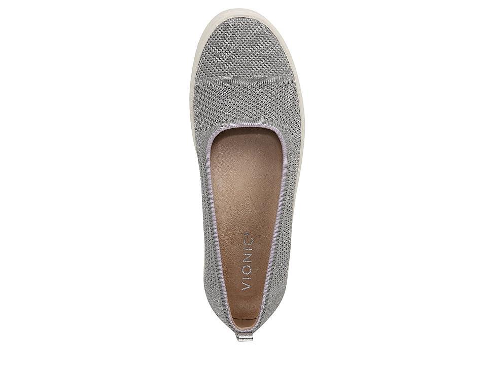 VIONIC Uptown Skimmer Knit Slip-ons (Light Grey Fabric) Women's Flat Shoes Product Image