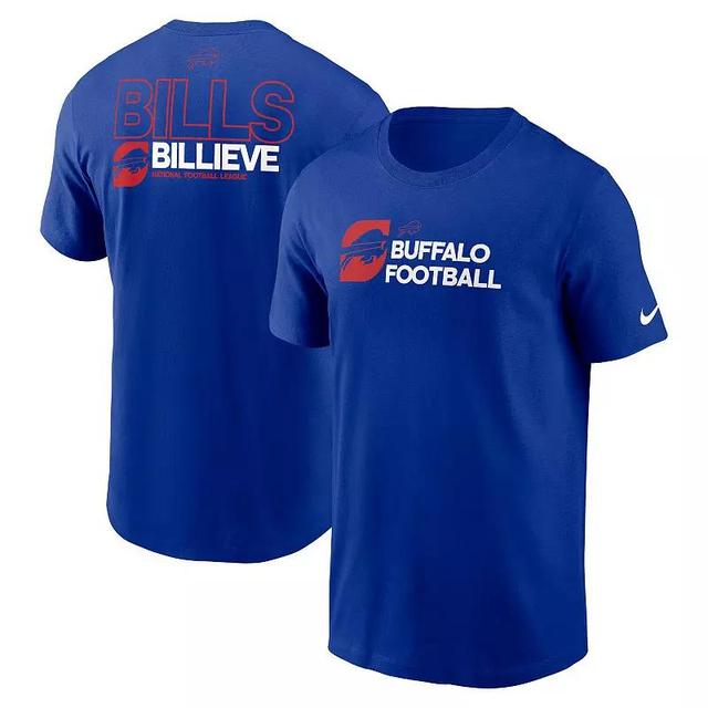 Mens Nike Royal Buffalo Bills Outline T-Shirt Product Image