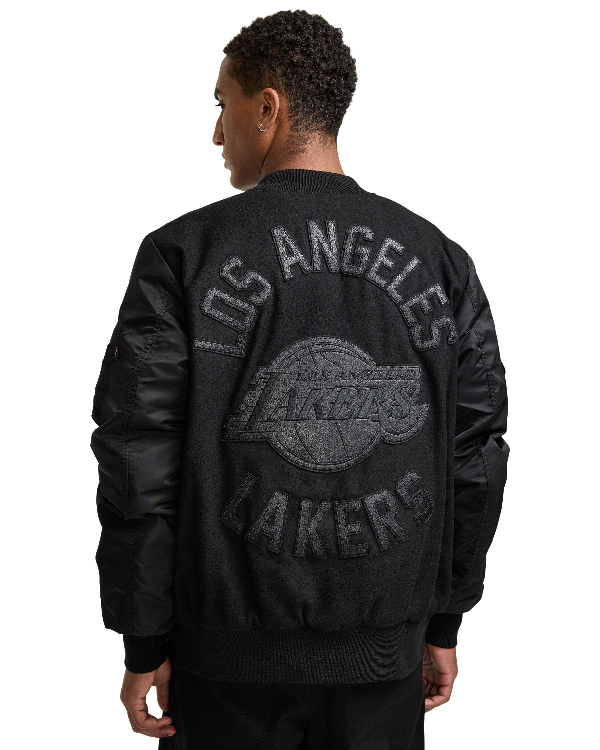 Alpha Industries x Chicago Bulls MA-1 Wool Varsity Jacket Black Male Product Image