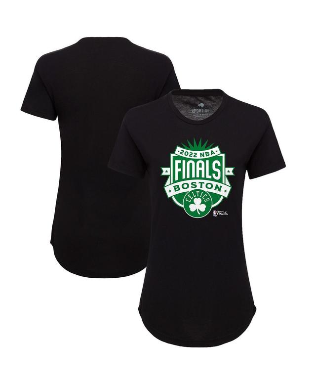 Womens Sportiqe Black Boston Celtics 2022 Nba Finals Crest Phoebe T-shirt Product Image