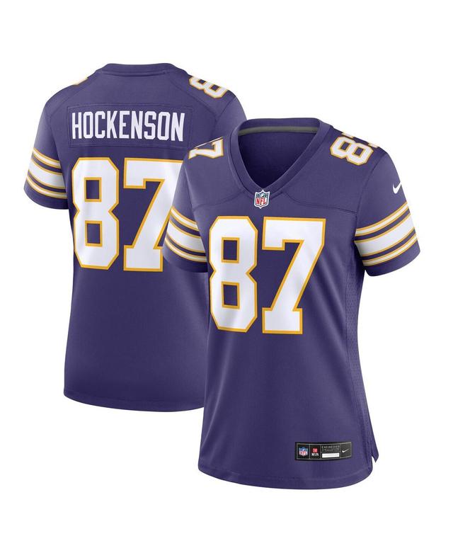 Nike Womens T.j. Hockenson Minnesota Vikings Alternate Game Player Jersey - Purple Product Image