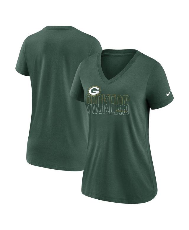 Womens Nike Heathered Cincinnati Bengals Lock Up Tri-Blend V-Neck T-Shirt Product Image