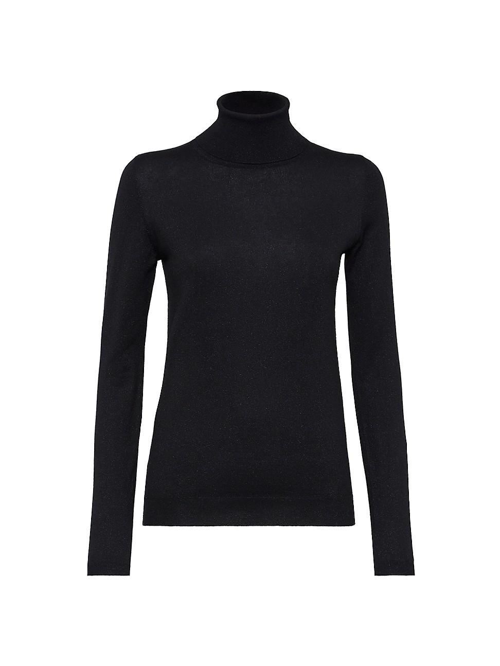 Womens Sparkling Cashmere and Silk Lightweight Sweater Product Image