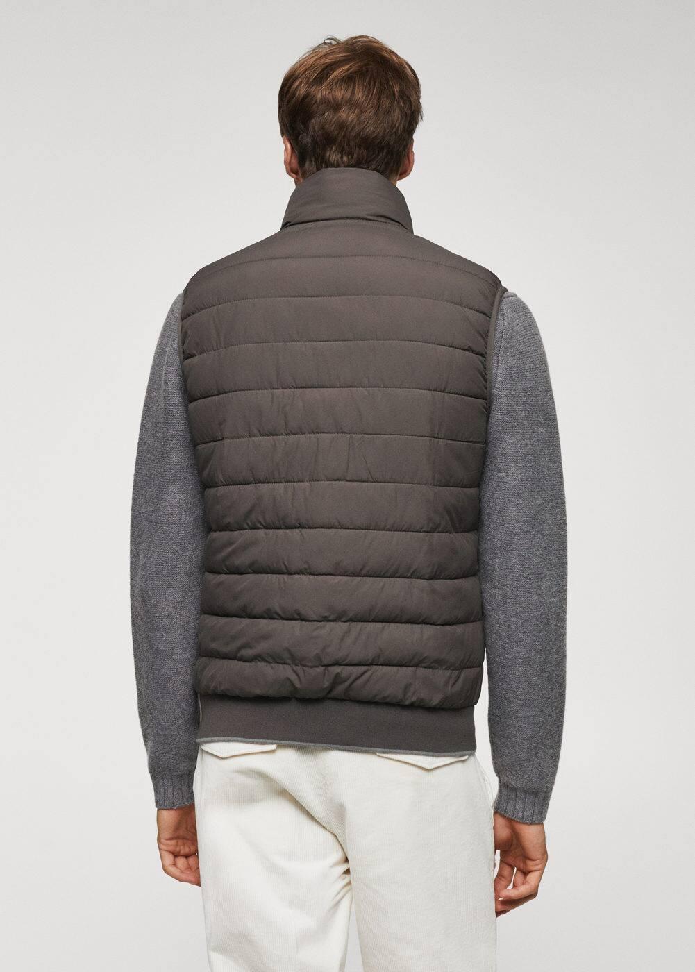 MANGO MAN - Ultralight water-repellent quilted vest dark heather greyMen Product Image