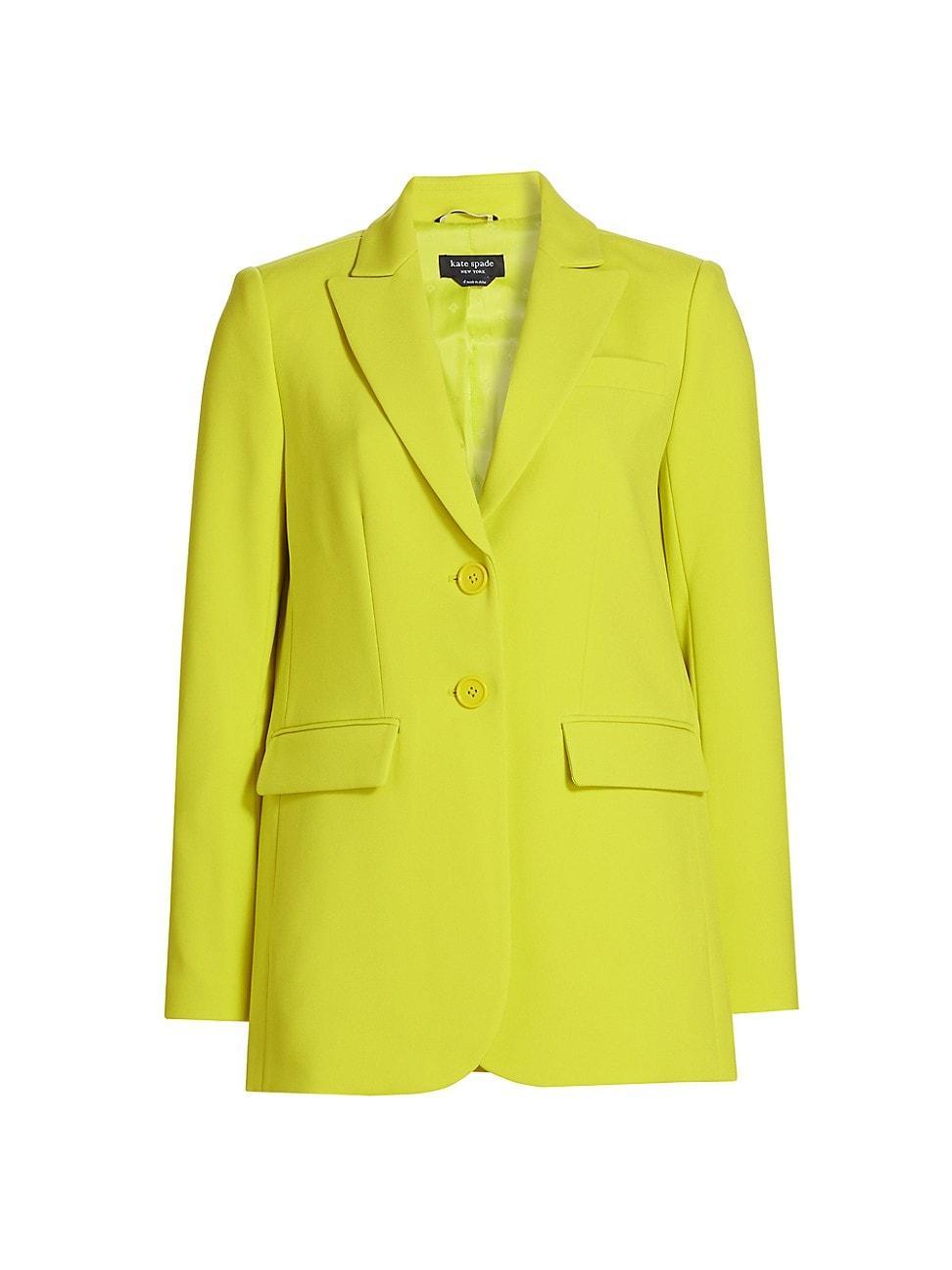 Womens Single-Breasted Twill Blazer Product Image