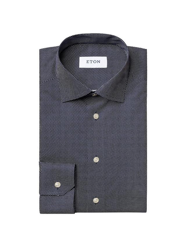 Eton Slim Fit Dot Dress Shirt Product Image