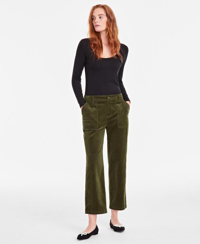 On 34th Womens Corduroy Utility-Pocket Ankle Pants, Created for Macys Product Image