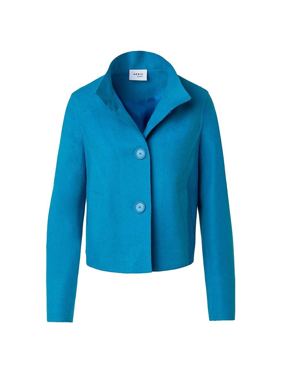 Womens Wool-Blend Boxy Jacket Product Image