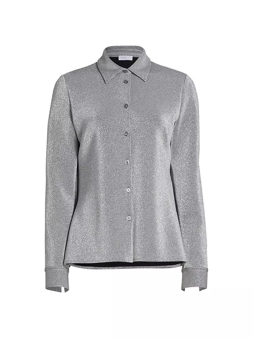 Metallic Lurex Long-Sleeve Shirt product image