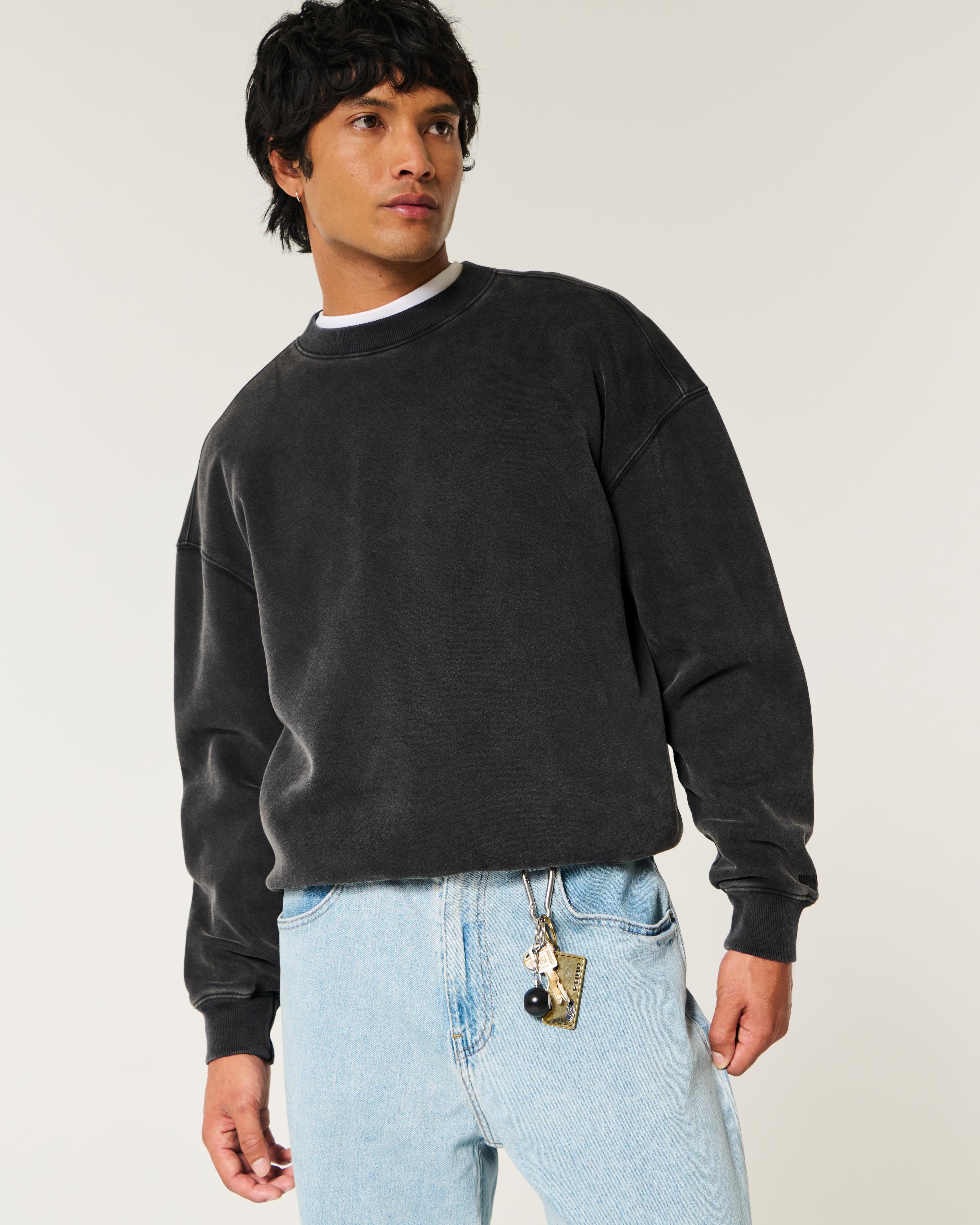 Boxy Washed Crew Sweatshirt Product Image