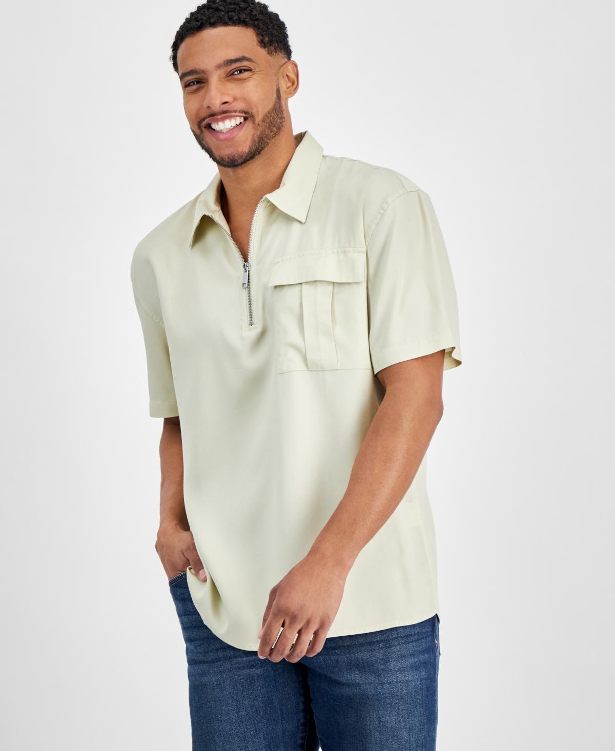 I.n.c. International Concepts Mens Kai Oversized-Fit 1/4-Zip Popover Shirt, Created for Macys Product Image