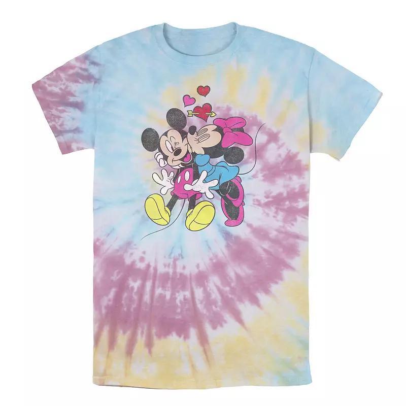 Mens Disney Mickey & Friends Valentine Couple Wash Tee Product Image