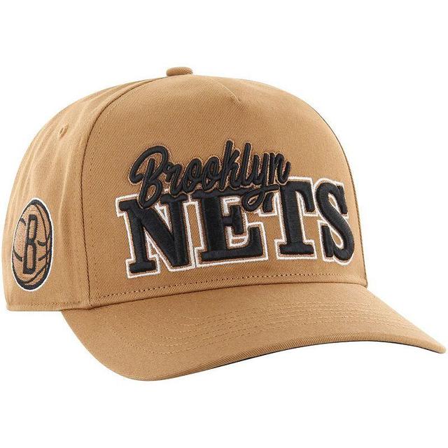 Mens 47 Tan Brooklyn Nets Barnes Hitch Adjustable Hat Product Image