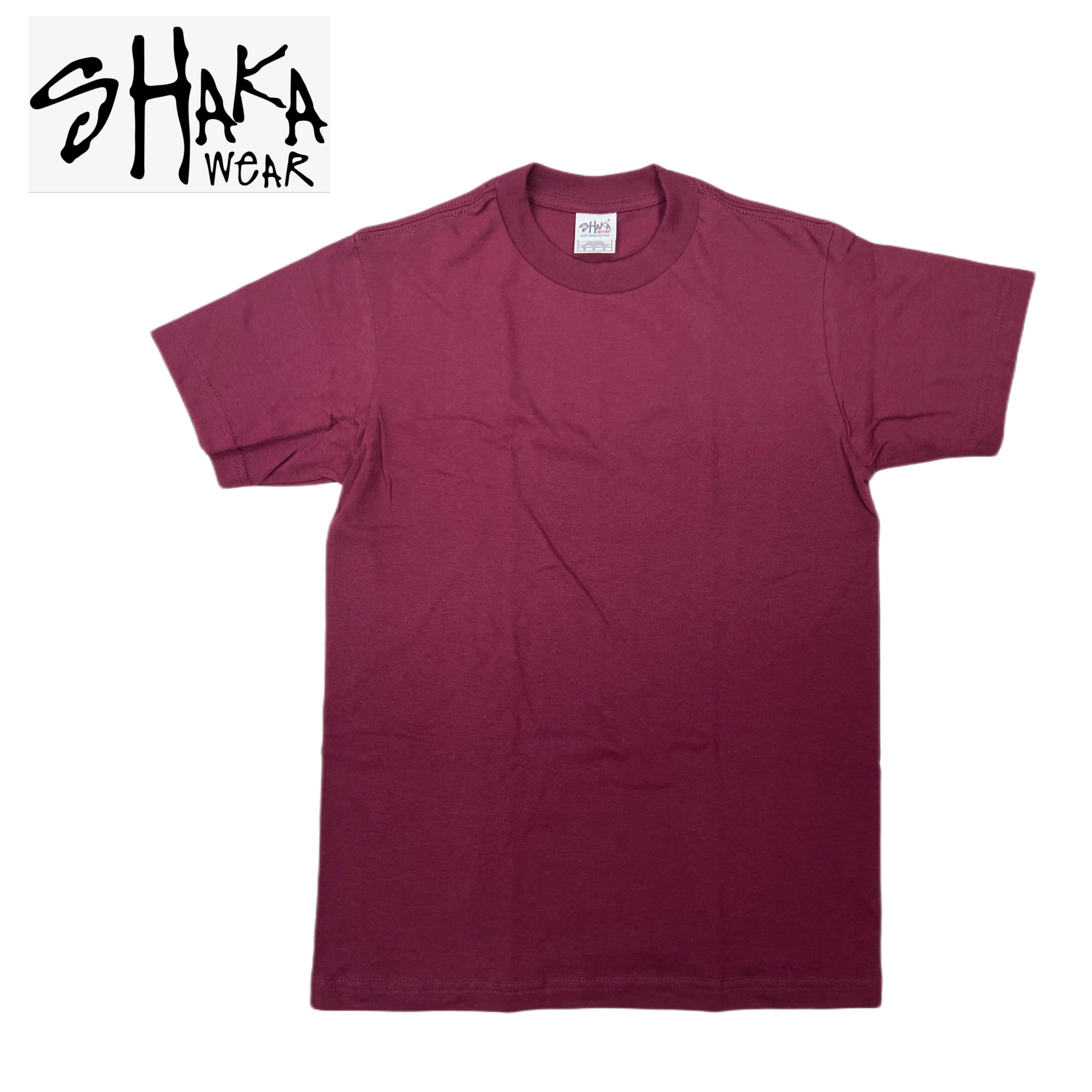 Shaka Wear 6.0 oz Active Short Sleeve T-Shirt (Burgundy/Dark Grey/Red/Royal/Sky Blue) Male Product Image