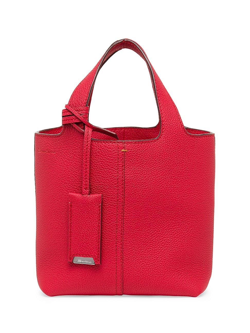 Womens Mini Chapelier Leather Tote Bag Product Image