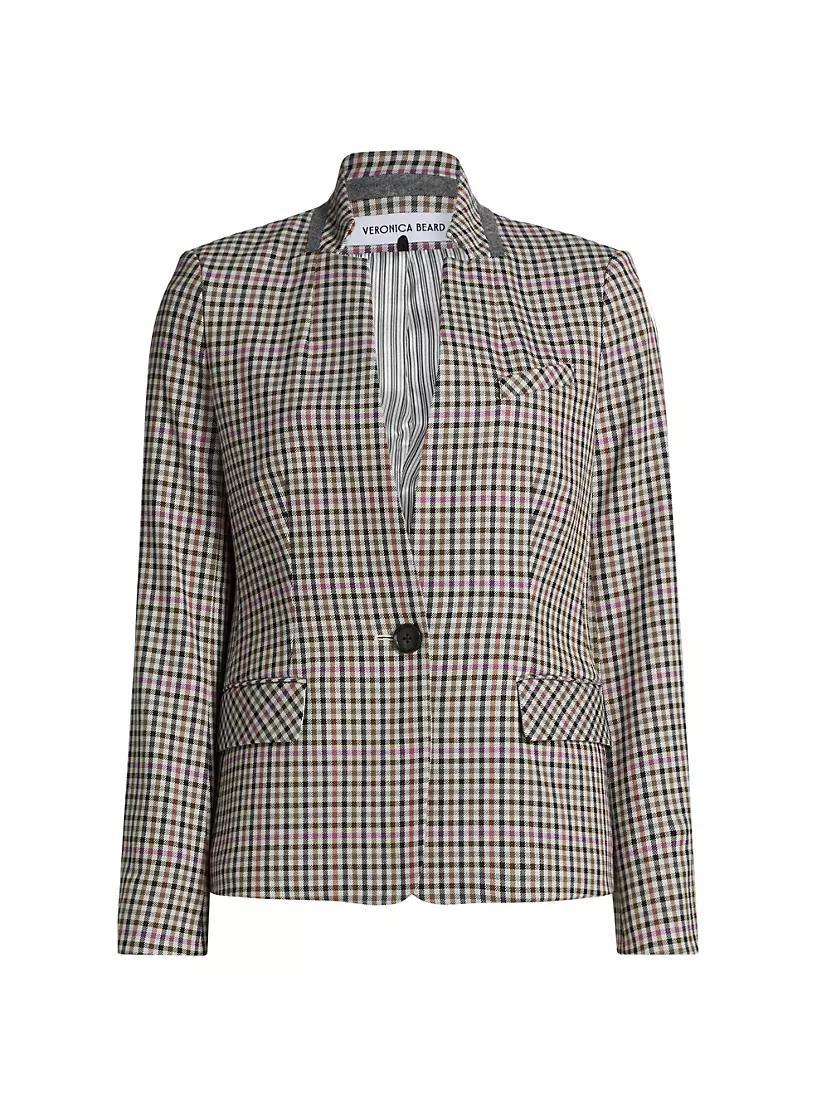 Katie Check Single-Breasted Blazer Product Image