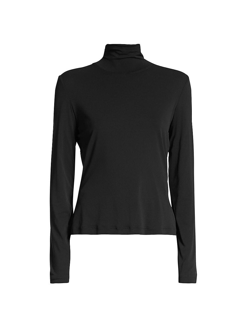 St. John Collection Nuda Fine Jersey Turtleneck Top Product Image