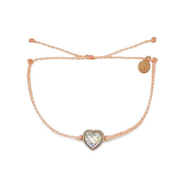 Pura Vida Mermaid Heart Rose Gold Bracelet, Womens, Blush Product Image