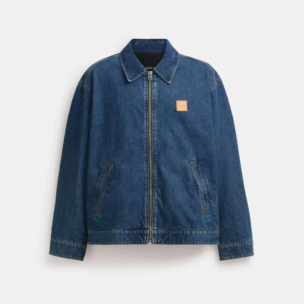 Denim Zip Front Jacket Product Image