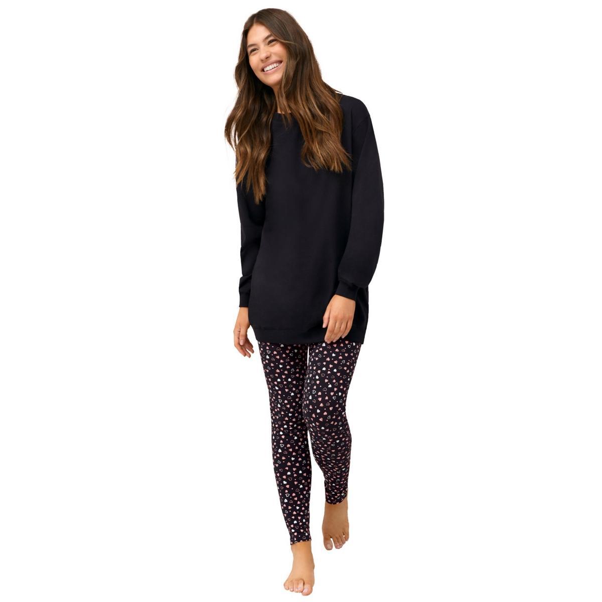 Ellos Womens 2-Piece Tunic & Legging Pj Set Product Image