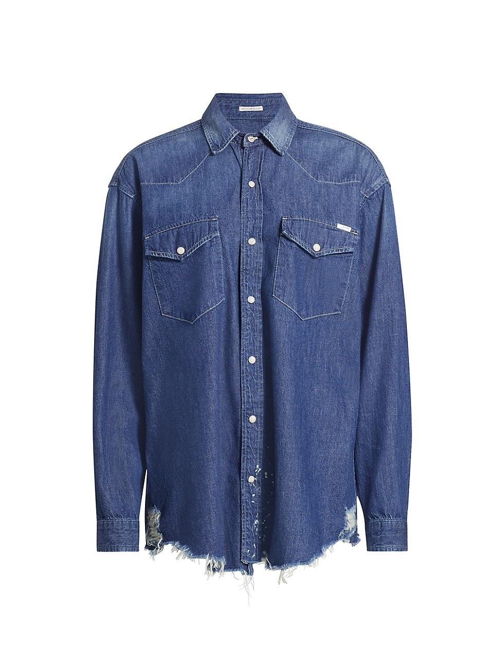 Womens The Western Denim Overshirt Product Image