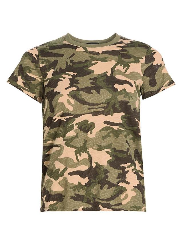 Womens Slub Jersey Camo T-Shirt Product Image