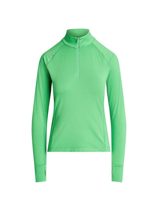 Womens Performance Long-Sleeve Quarter-Zip Sweater Product Image