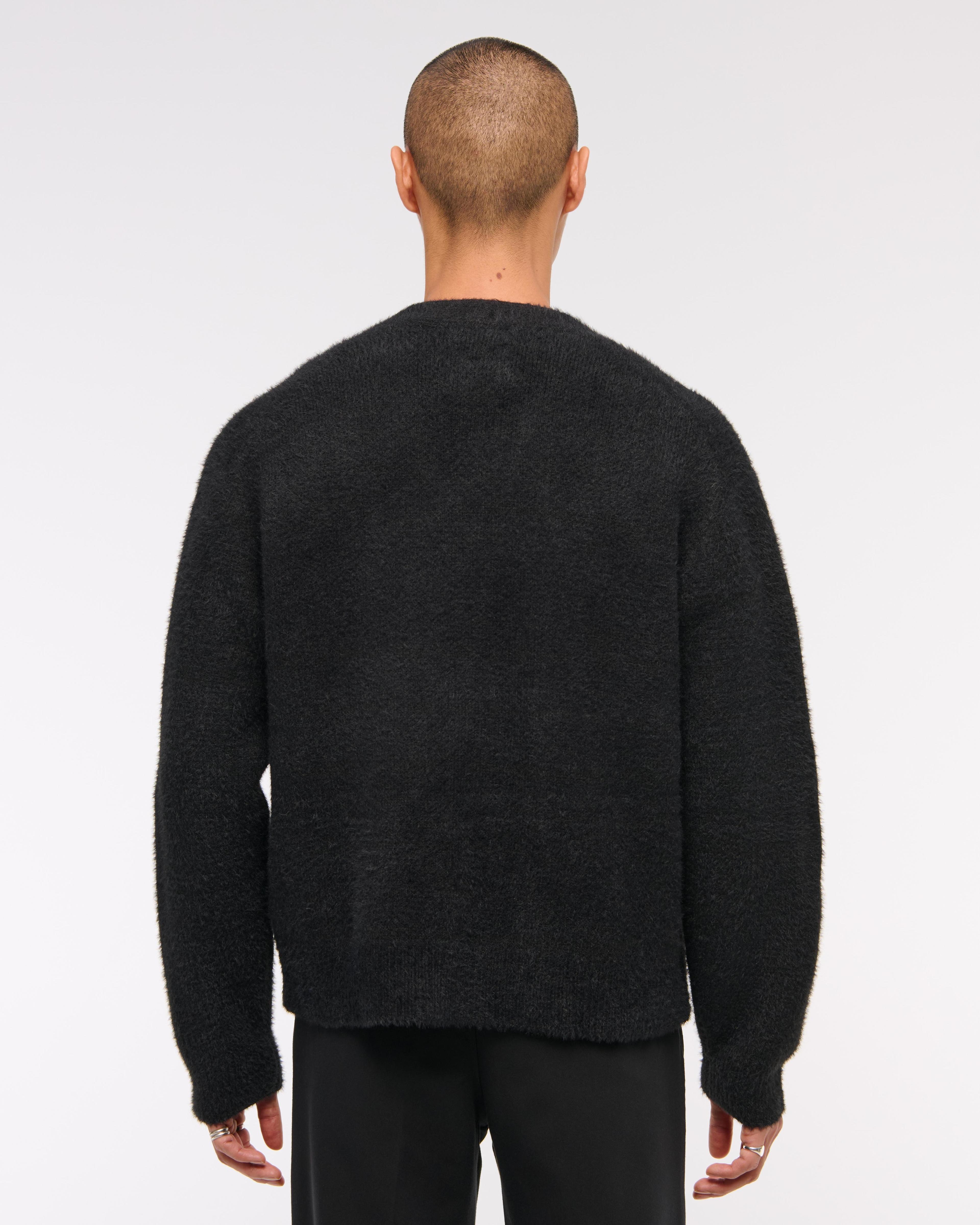 Fuzzy Cropped Cardigan Product Image