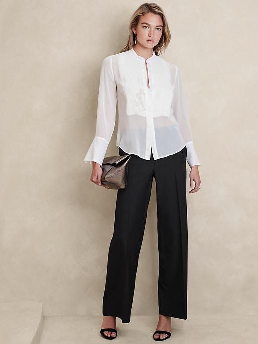 Sculpted Wide-Leg Trouser Product Image