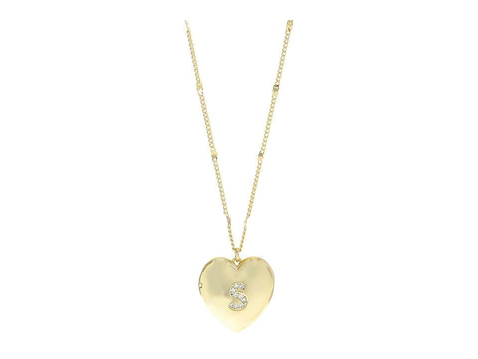 Kate Spade New York J Heart Locket (Clear Necklace Product Image