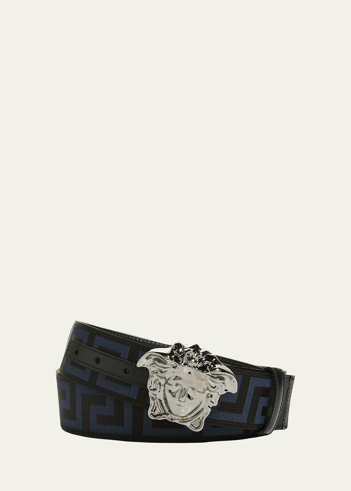 Versace First Line La Medusa La Greca Web Belt Product Image