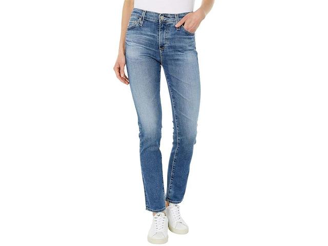 Womens Mari High-Rise Stretch Straight-Leg Jeans Product Image