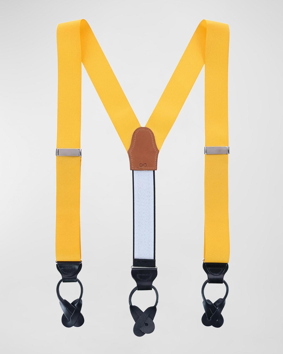 Trafalgar Mens Phoenix 38mm Grosgrain Non Stretch Ribbon Button End Suspenders Product Image