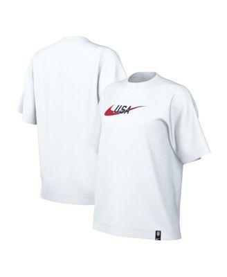 Womens Nike White Usmnt Swoosh T-shirt Product Image